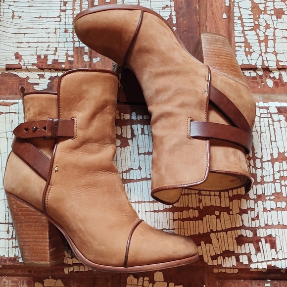 Rag & Bone suede Kinsey heeled booties 7.5 - Picture 2 of 8